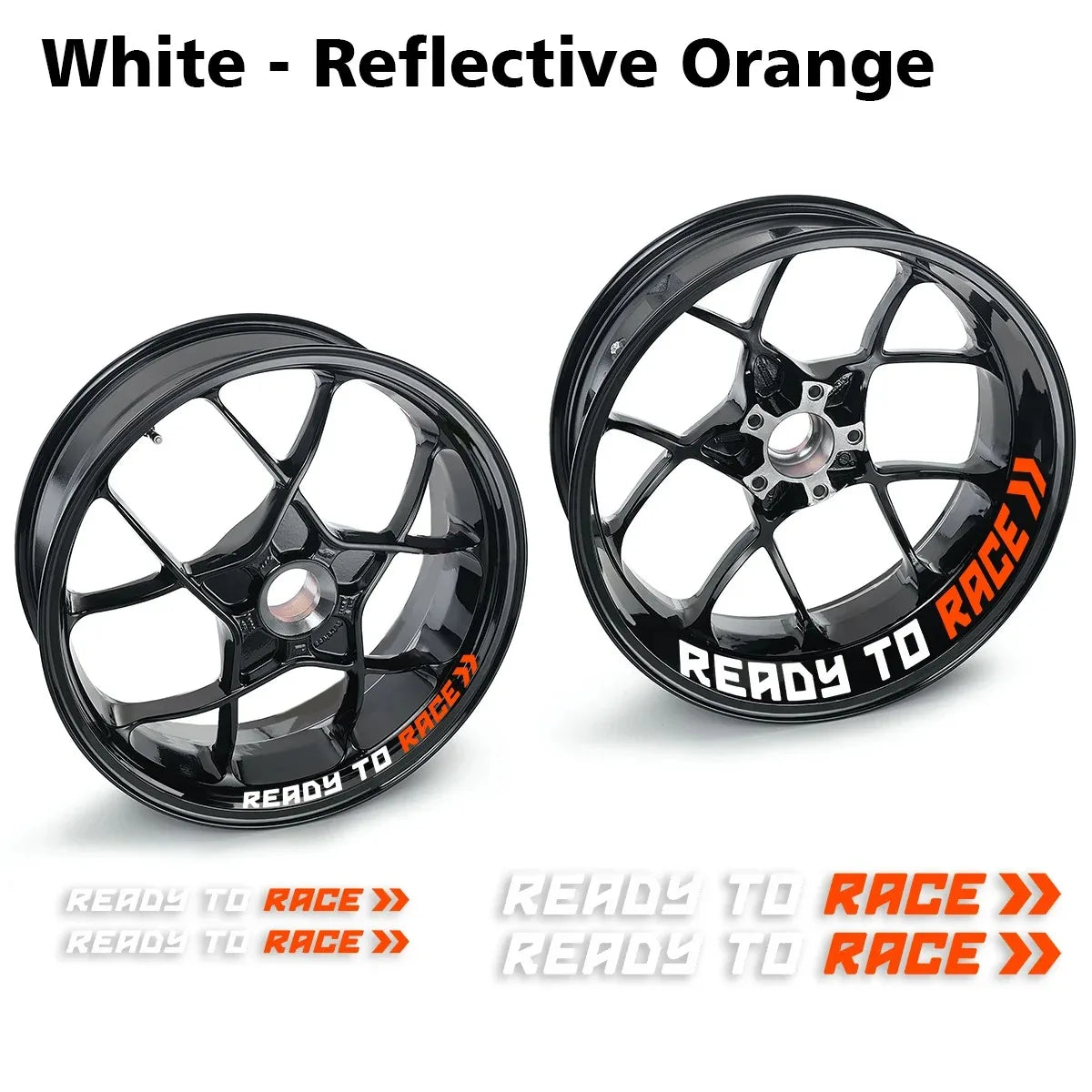 Reflective Motorcycle Wheel Stickers Hub Decals For KTM Ready To Race R2R Super Adventure Duke 690 790 890 Rc1290 390 1190 Rc8