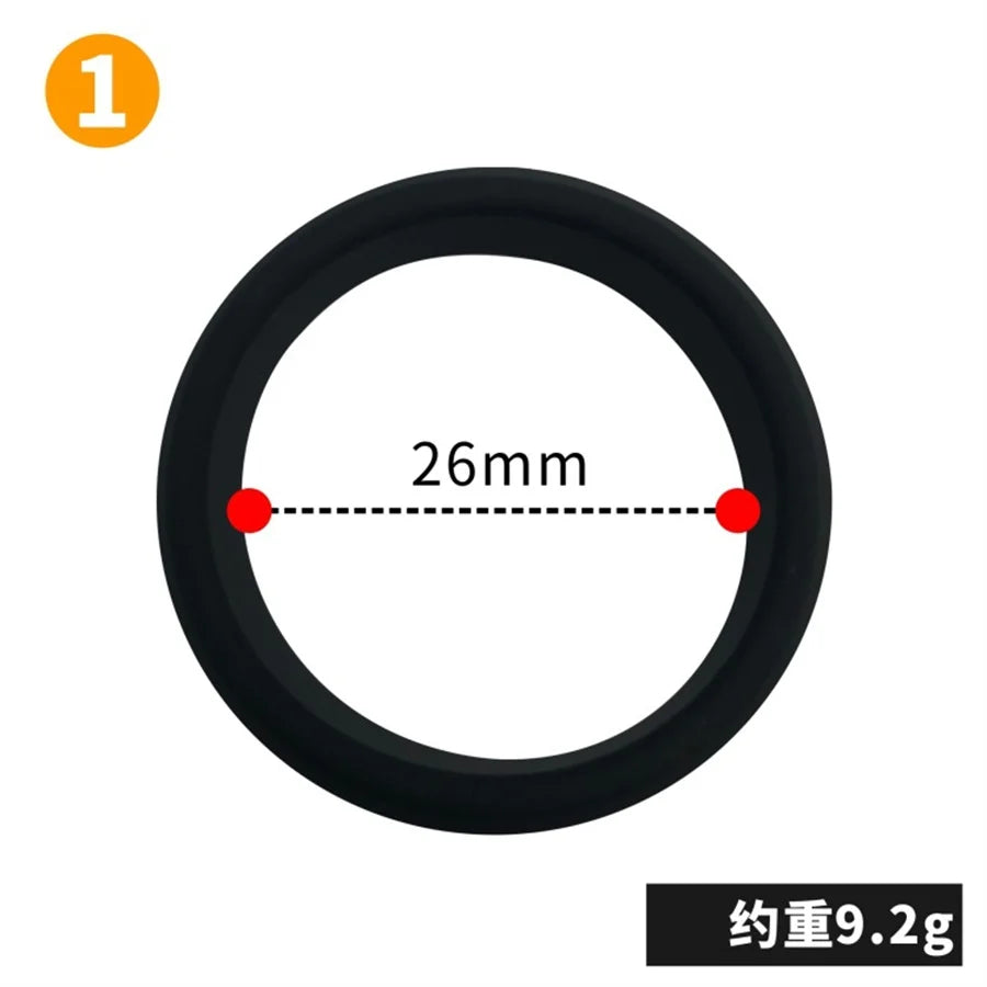 Reusable Silicone Cock Rings Delay Ejaculation Penis Ring Penis Enlargement Erection Scrotum Lock Ring Adult Sex Toys For Men