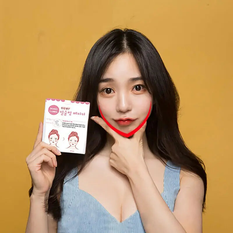 40pcs/10sheets V Lift Face Sticker Invisible Makeup Adhesive Lift Face Tape Slim Patch Breathable Sticker Lifting Tighten Chin