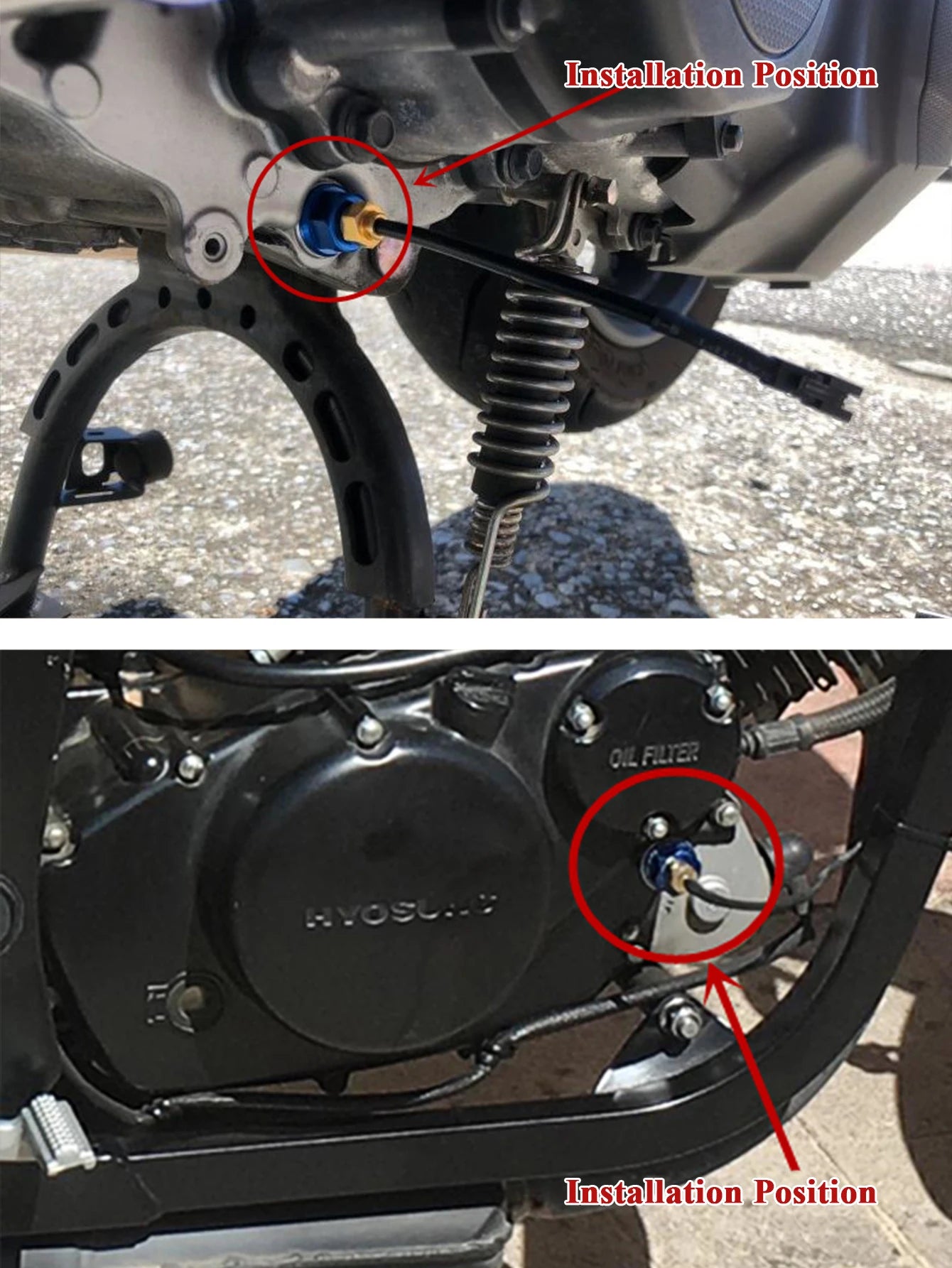 Motorcycle Oil Temperature Gauge Koso Oil Temp LCD Digital Universal Instrument For Yamaha Kawasaki Honda