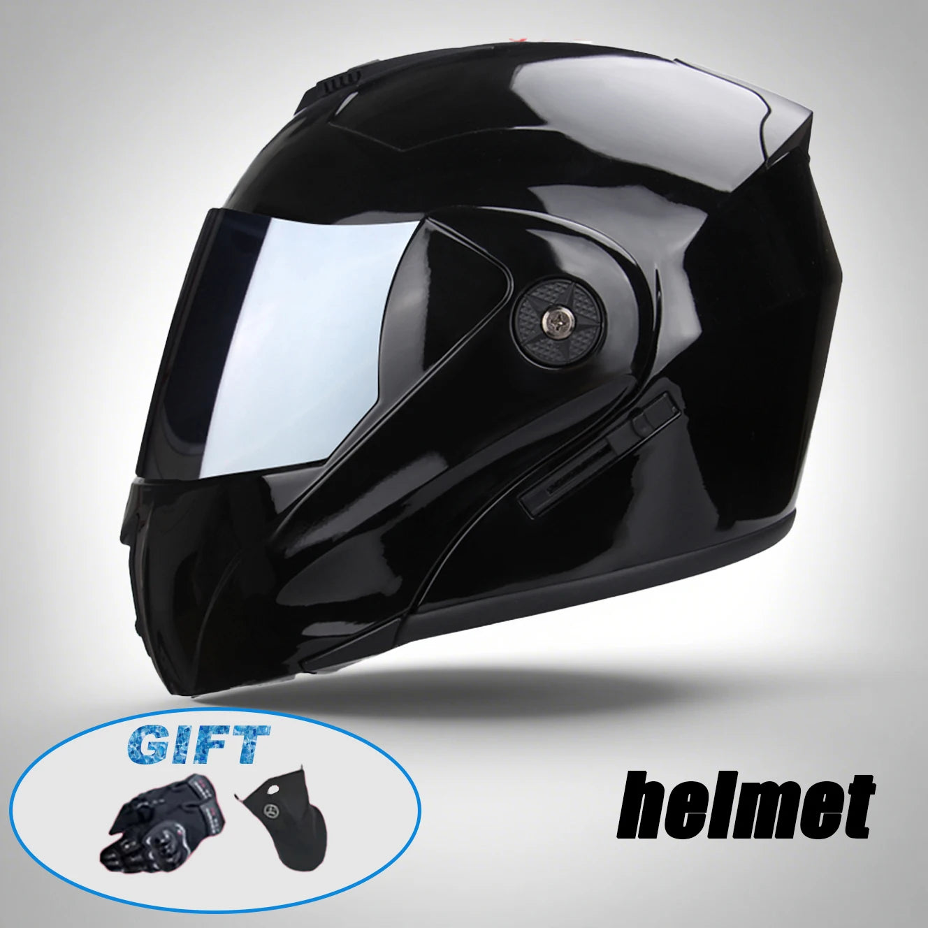New Modular Motorcycle helmet full face racing with Double sun visor Women man flip up helmet Double lens DOT