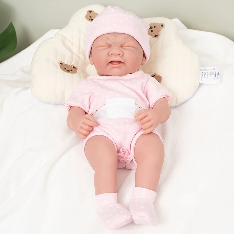 35CM 14inch Baby Dolls Cute Soft Silicone Baby Reborn Baby Doll Toys For Children Girls Gifts Lifelike Full Body Girl Dolls