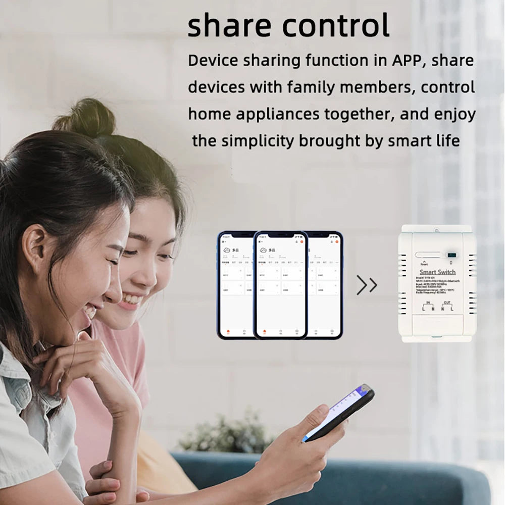 Tuya WiFi Switch 16A 3000W Wireless Control with Power Consumption Monitoring Temperature and Humidity Thermostat Alexa