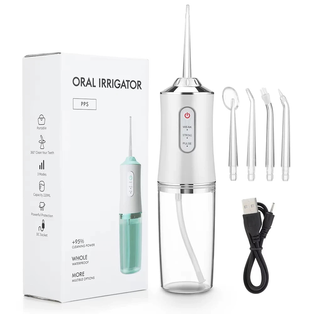 Portable Oral Irrigator Water Flosser Dental Water Jet Tools Pick Cleaning Teeth Washing MachineFloss