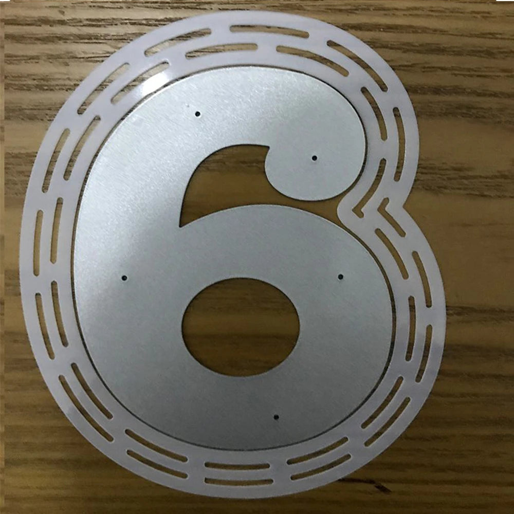 2pcs Big Size 0-9 Numbers Cutting Dies And Plastic Stencils Set For DIY Scrapbooking Album Card Making Decoration Paper Craft