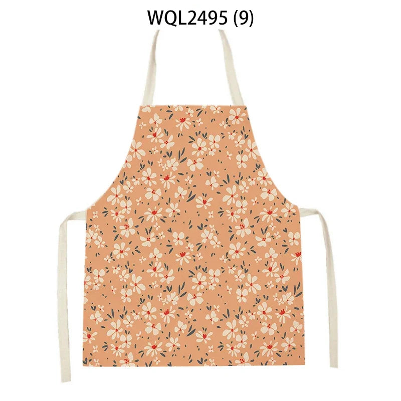 Plant Apron Kids Apron Kitchen Household Item Aprons Adult Hair Pinafore Custom Logo Kitchen Supplie Tablier Aprons 55-68cm