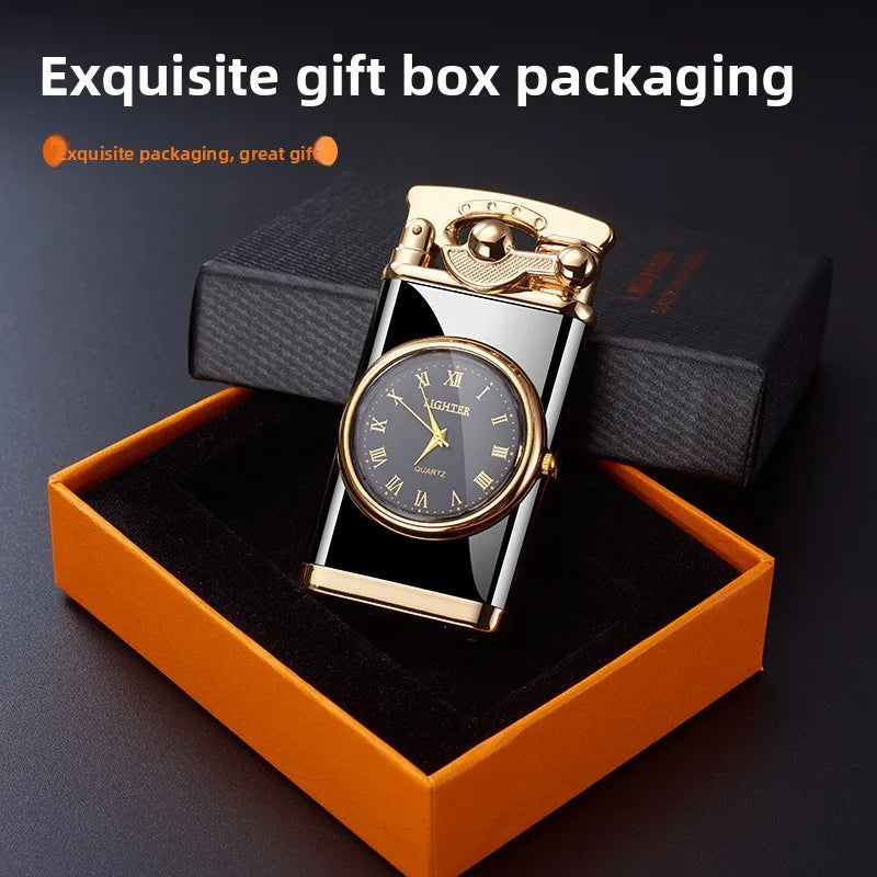 Multifunctional Electronic Watch Lighter Men Creative Gift Watch Lighter Combo Multi Use Trending Gadget