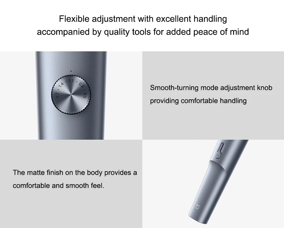 MIJIA Hair Clipper 2 Hair Trimmer Professional Beard Cut Machine IPX7 Waterproof Wireless Haircut Machine Mijia Clipper 2