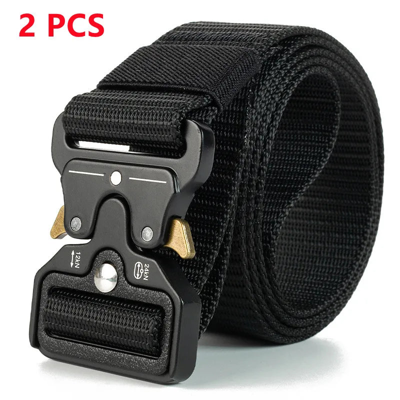 Genuine Tactical Belt Quick Release Outdoor Military Belt Soft Real Nylon Sports Accessories Men And Women Black Belt