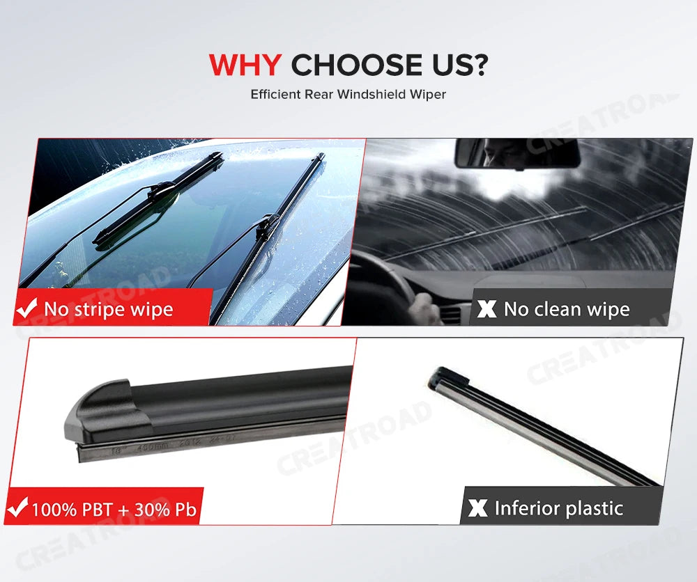 Wiper LHD Front Wiper Blades For BMW 5 Series F07 F10 F11 2011 - 2016 Windshield Windscreen Window Rain Brushes 26"+18"