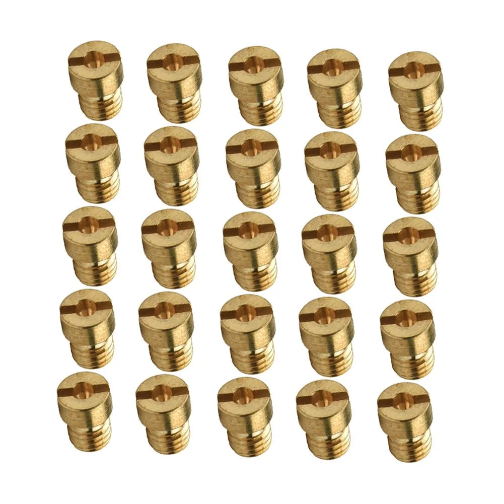 25pcs Carburetor Main Jet M5 5mm Thread For Dellorto Carburetor Vergaser SHA SHBC SHB Injector Nozzle Size 55-115