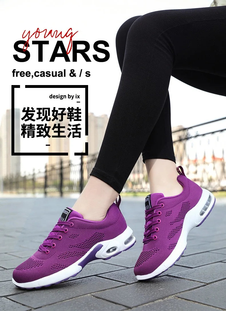 2024 Summer Women Shoes Breathable Mesh Outdoor Light Weight Sports Shoes Casual Walking Sneakers Tenis Feminino Zapatos Mujer