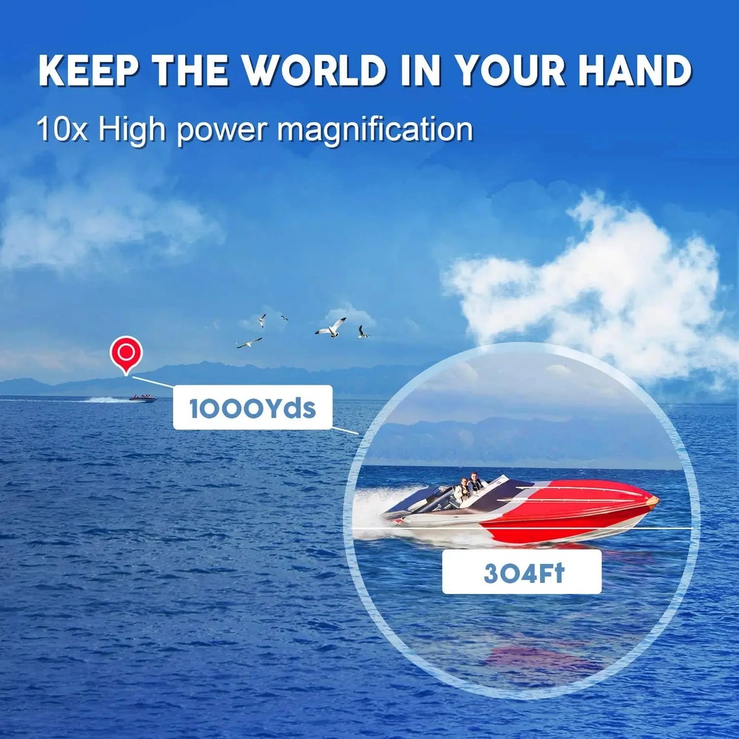 90X90 High Power Telescope Binoculars Long Range Bak4 Prism HD Optical Glass Lens  Hiking Travel Portable for Hunting Sport