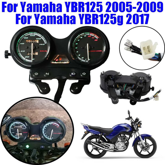 Motorcycle Speedometer Dashboard Gauge Odometer Tachometer Instrument Meter For Yamaha YBR125 YB125 2005 - 2009 YBR 125 YBR125g