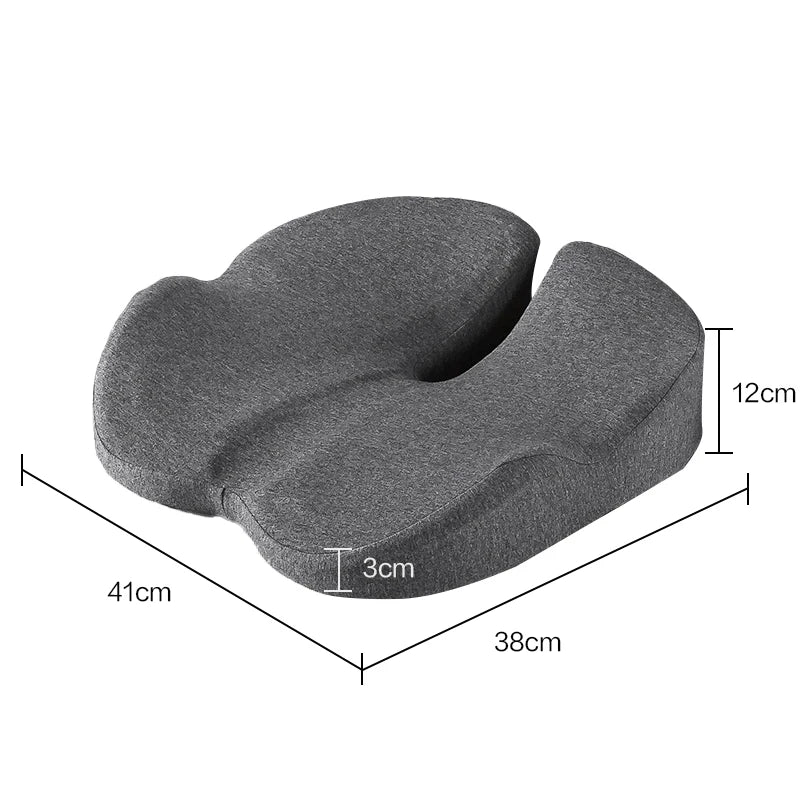 Memory Foam Seat Cushion Non Slip Orthopedic Prostate Cushion for Tailbone Sciaticaback Pain Relief Comfort Chair Car Seat