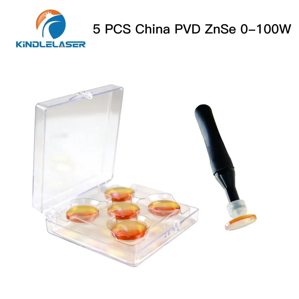 Kindlelaser 1PCS 5PCS Focus Lens USA CVD ZnSe DIA 20mm for 0-200W CO2 Laser Engraving Cutting Machine
