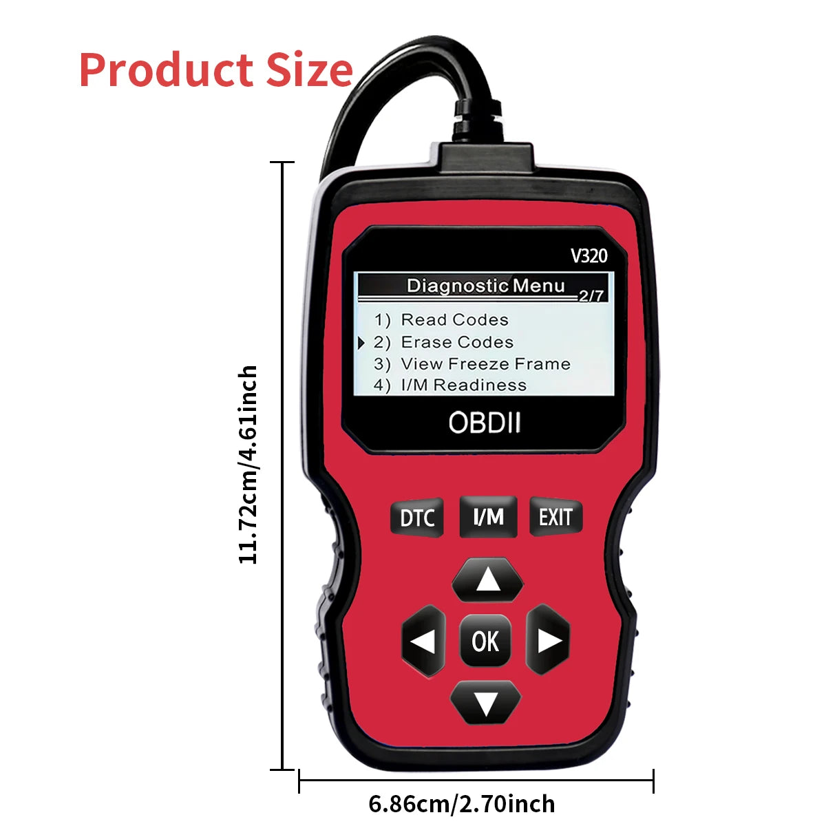 Advanced Car Diagnostic Scanner 2025 Model - Rapid Obd2 Fault Code Reader, Suitable for All Vehicles, a Professional Obdii Tool, Ergonomic Design, High-Quality Connector, Reliable Diagnosis, Compact and Compact, Suitable for