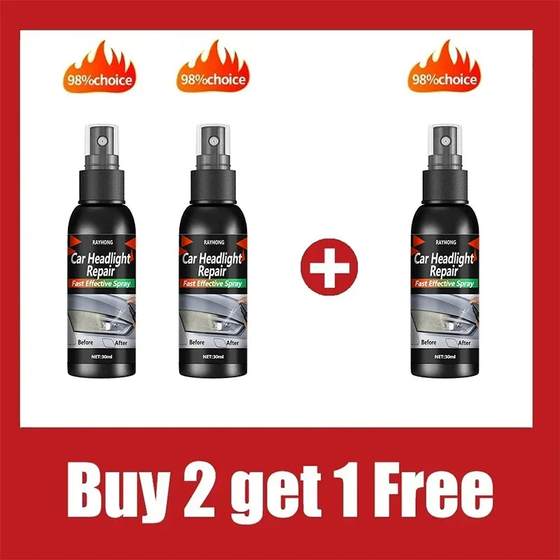 Car Headlight Restoration Polishing Kits Headlamp Scratch Remover Repair Cleaning Paste Remove Oxidation Headlight Polish Liquid