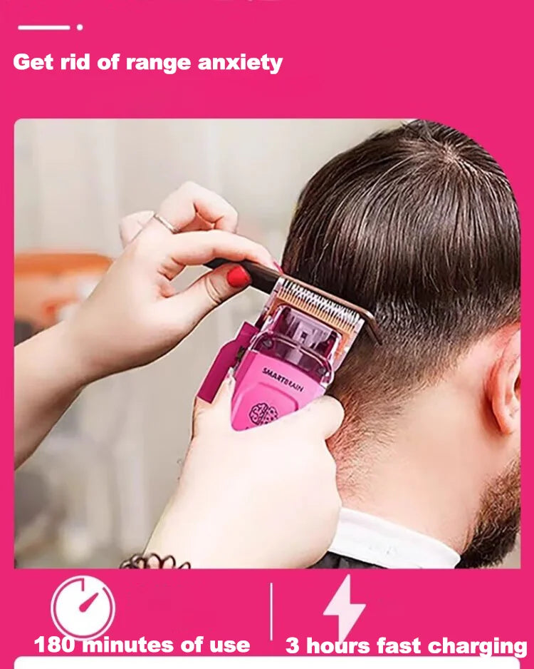 MRD Smart Brain HC-90-4 Hair Clipper Men's Professional Full Metal Lift Height Torque Digital Brushless Motor Cordless Trimmer