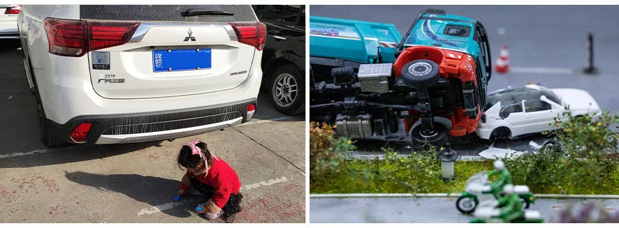 3 Channel Dash Cam Video Recorder Three Lens Car Camera with Rear View DVR 24H Parking Monitor Black Box