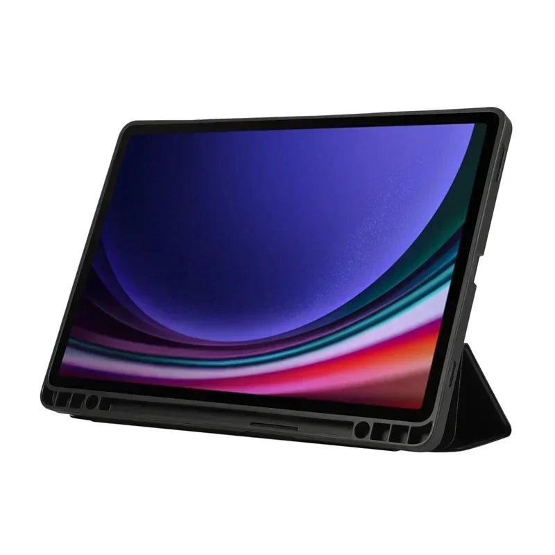Funda For Samsung Galaxy Tab S9 FE Case 10.9" PU Leather TPU Back Stand Tablet For Galaxy Tab S9 Fe Plus S9 Case with Pen Holder