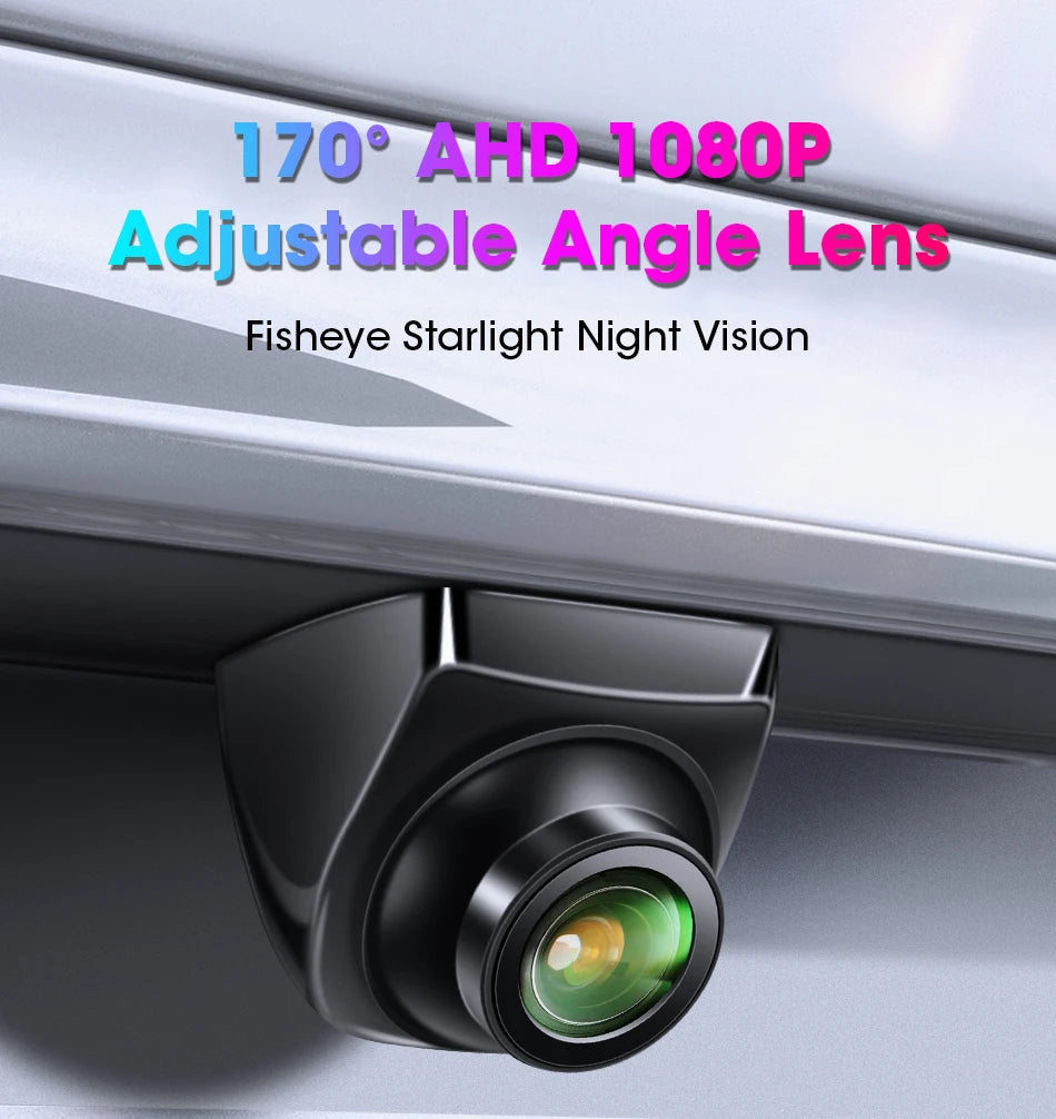 AHD 1920x1080P CVBS Night Vision 12V IP68 Waterproof 170° Degree Fisheye Golden Lens Full HD Vehicle Backup Car Rear View Camera