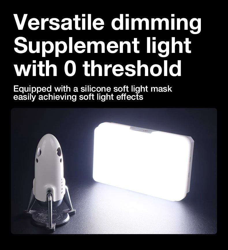 40W LED Camera Light CRI/TLCI 96+ 2700-6200K Bi-Color 6400mAh Photo Studio Video Lamp Handle Portable onCamera Photography Light