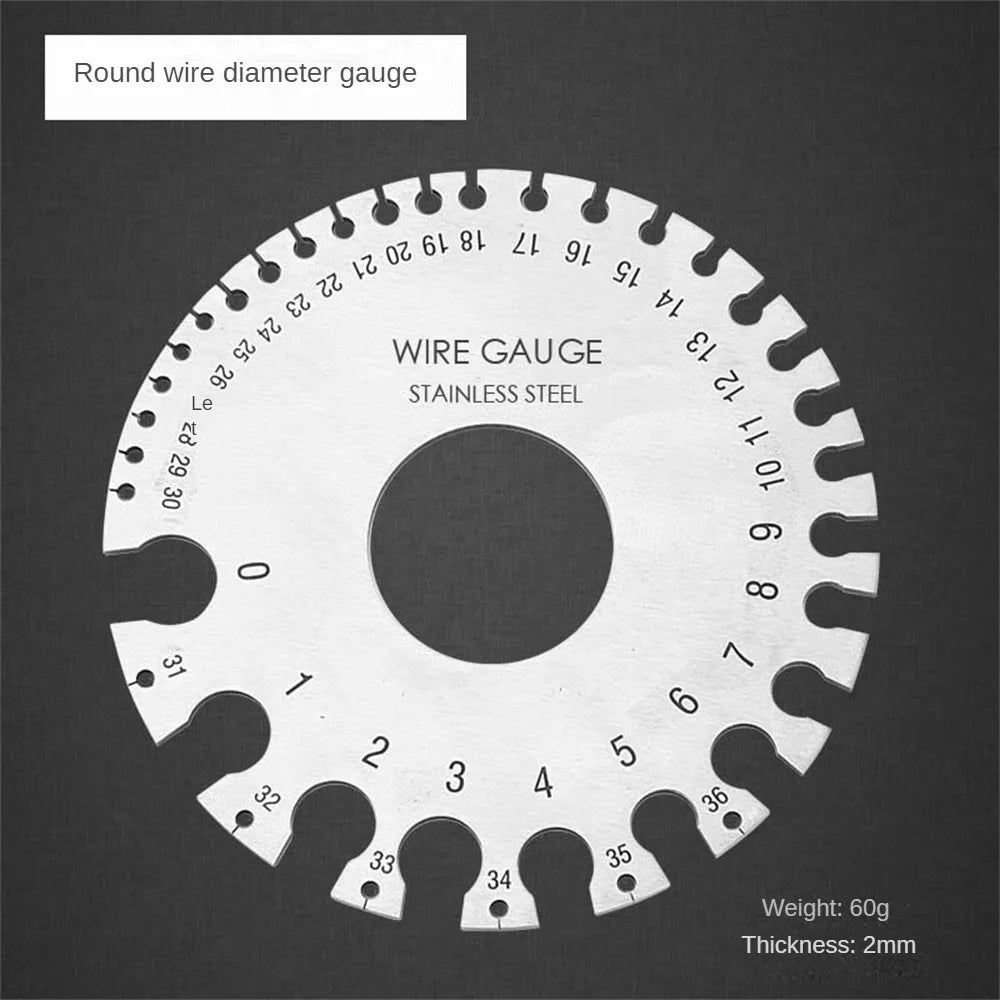 Metal Wire Thickness Ruler Gauge Welding Gage Template Soldering Inspection Weld Inspection Portable Welder Ruler Wire Gauge