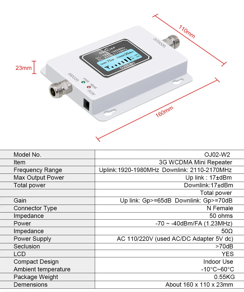 Fullset 850/900/1800/2100MHZ Booster GSM 1800 2g 4g LTE Cell Phone Signal Repeater Booster Mobile Phone Signal Amplifier
