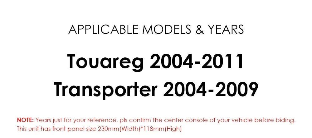 LELV 7" Android 13 Touch Screen Car Radio For Volkswagen VW Touareg Multivan T5 Transporte 2004-2011 Multimedia Player Carplay