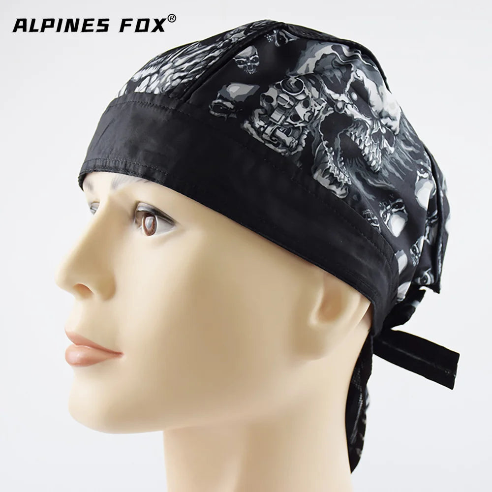 Motorcycle Face Mask Summer Running Cycling Hat Motorcycle Skull Caps Helmet Balaclava Headwrap Bandana Face Shield Headband
