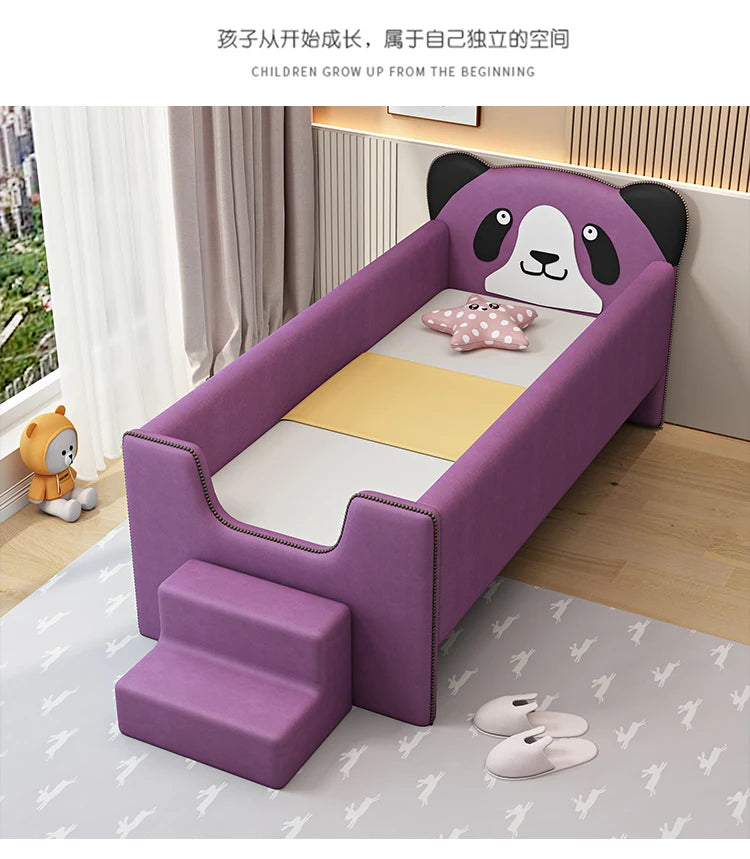 Barrier Stairs Children Beds Single Safety Bedrooms Wooden Kids Bed Mattresses Toddler Luxury Lit Cabane Enfant Home Furniture