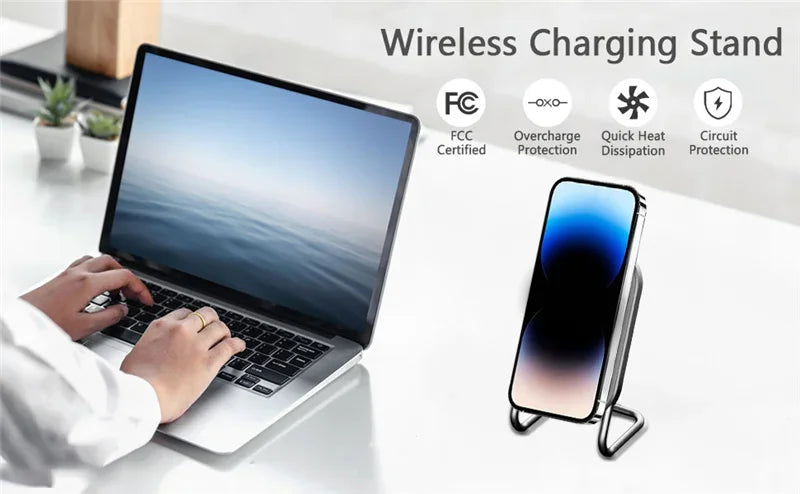 Magnetic Wireless Charger Stand Fast Charging Pad for iPhone 15 14 13 12 Pro Airpods Magnet Phone Chargers Holder Dock Station