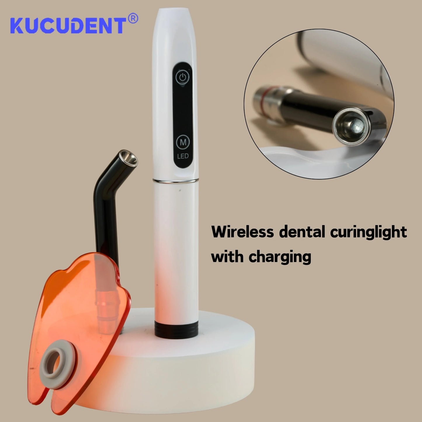 LED Cordless Curing Light Rechargeable Energy Efficient Curing Dental Resin Cure Machine  Lamp for Professional Dental Treatment