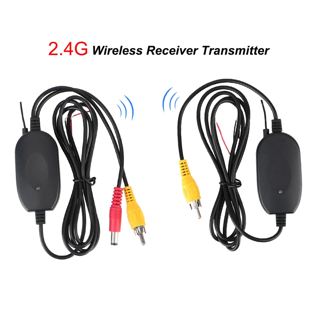 12V Car Rear View Camera 4/8 LED European UK License Plate Holder Parking Sensor 2.4G Reverse Vedio Receiver PDC Parltronics Set