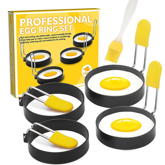 Stainless Steel Fried Egg Shaper Nonstick Omelette Pancake Maker Fried Egg Mold Egg Cooker Kitchen Accessories Gadget