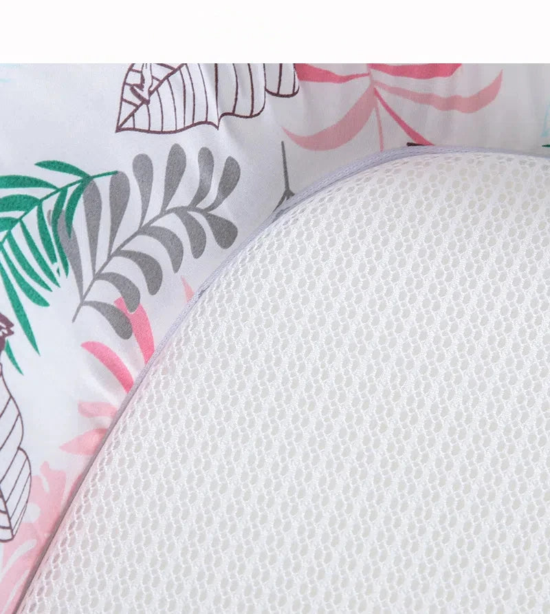 Soft Baby Sleeping Nest Bed Infant Cot Lounger Portable Co-sleeping Cribs for Newborn Bassinet Cotton Portable Crib Travel Bed