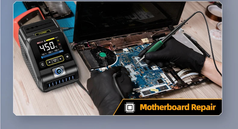 FNIRSI DWS-200 200W Rework Soldering Station C210/C245 Handle with Soldering Helping Hand Electronic Welding Repair Solder Tools