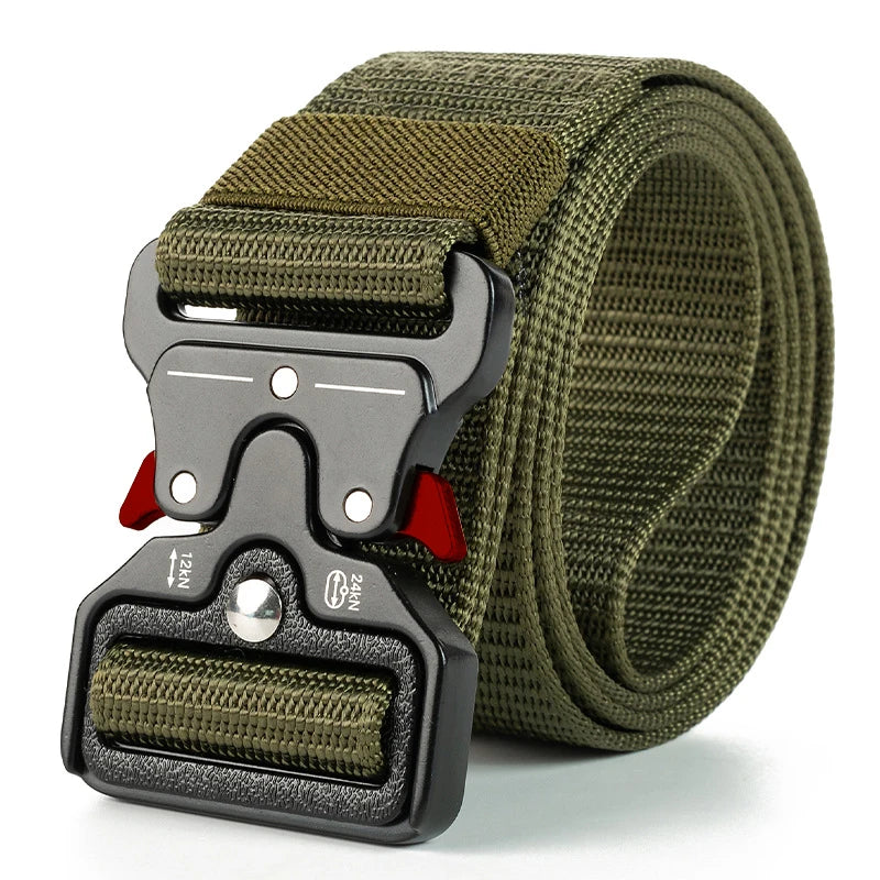 Genuine Tactical Belt Quick Release Outdoor Military Belt Soft Real Nylon Sports Accessories Men And Women Black Belt