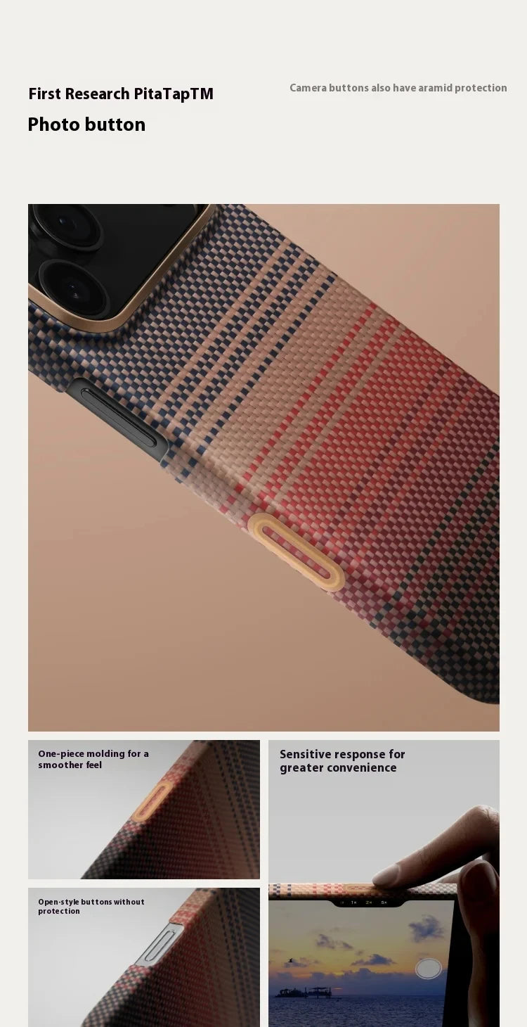 PITAKA Carbon Fiber Phone Protective Case for IPhone 17 Pro/Pro Max Magnetic Protective Case Mobile Phone Case Accessory Gift