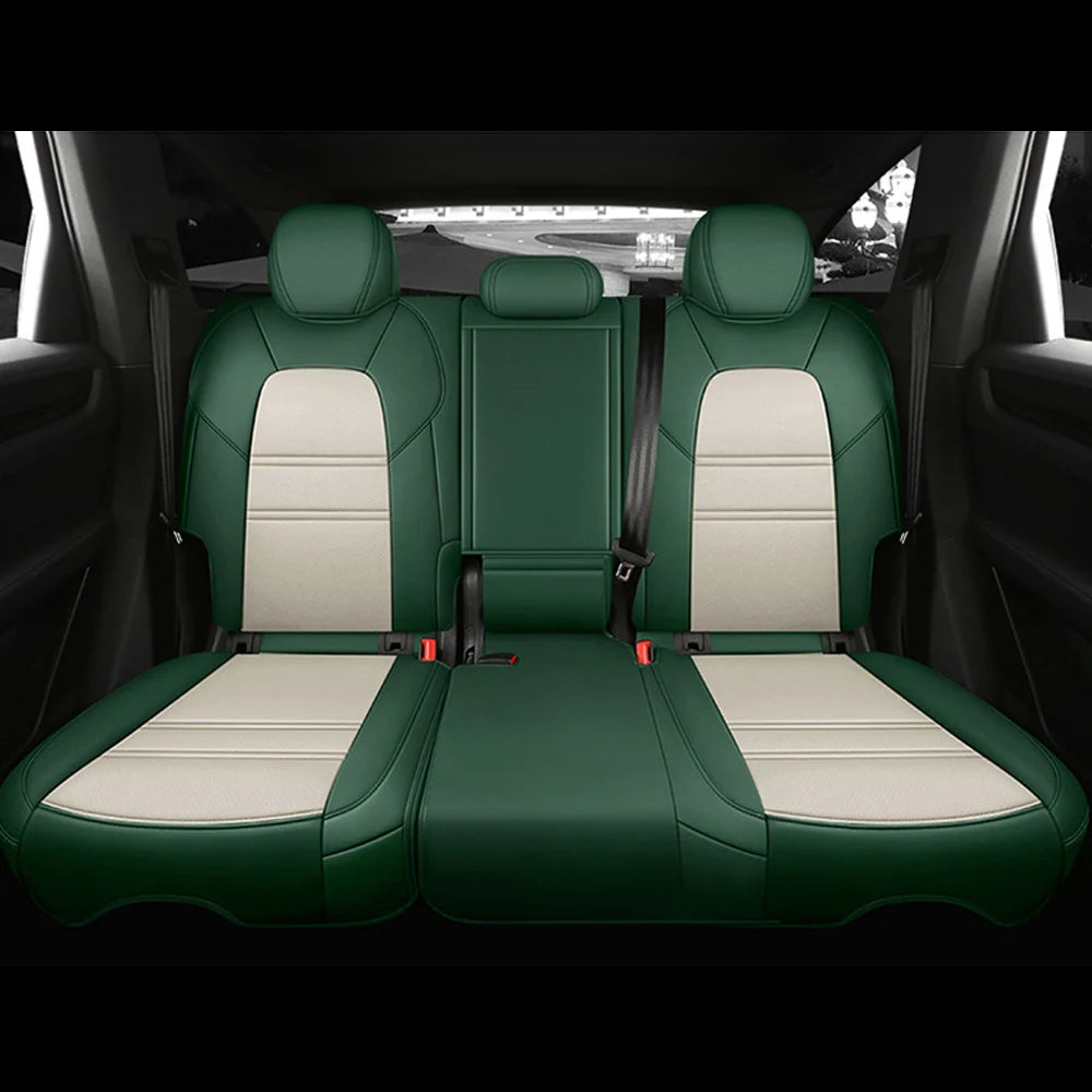 For Land Rover Range Rover Velar 2017 2018 2019 2020 Faux Leather Custom Car Seat Covers Full Set Interior Protector Accessories