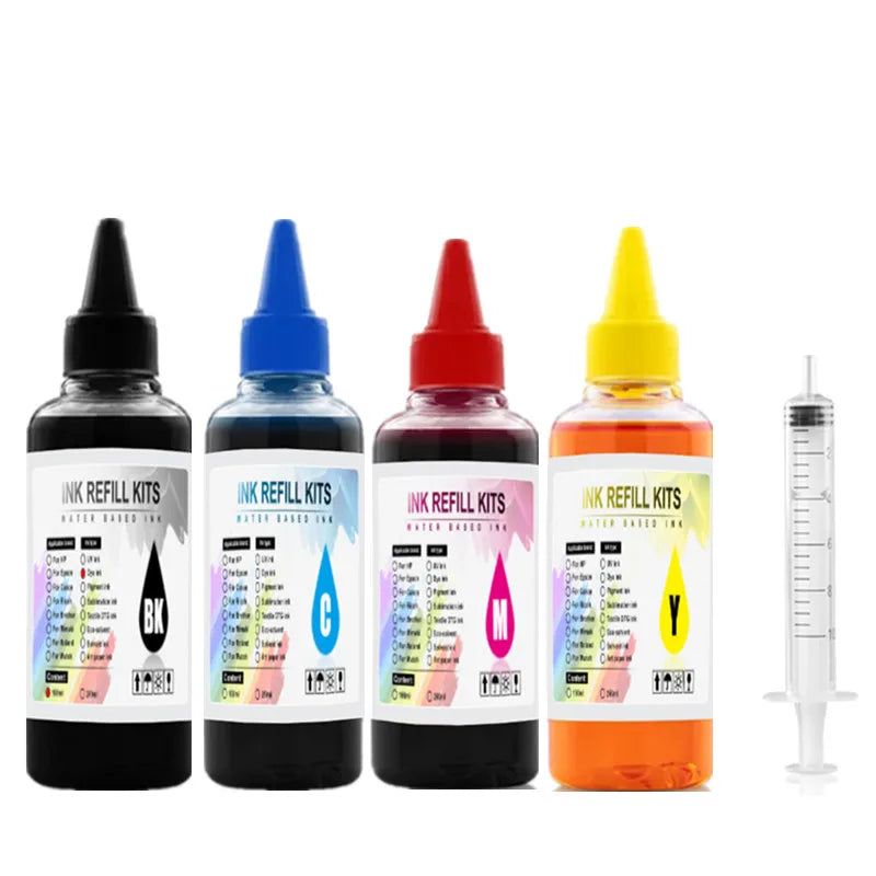 400ML Refill Dye Ink Kit For Canon PG 540 CL 541 PIXMA MG3250 MG3255 MG3550 MG4100 MG4150 MG4200 MG4250 Printer PG540 PG-540XL