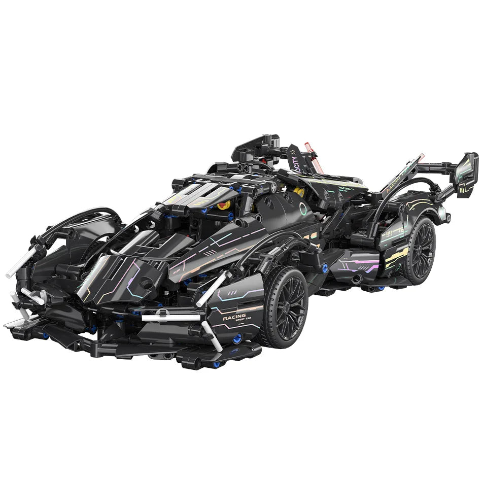 Compatible building block new sports car cyberpunk programming remote control sports car assembly model toy boy gift