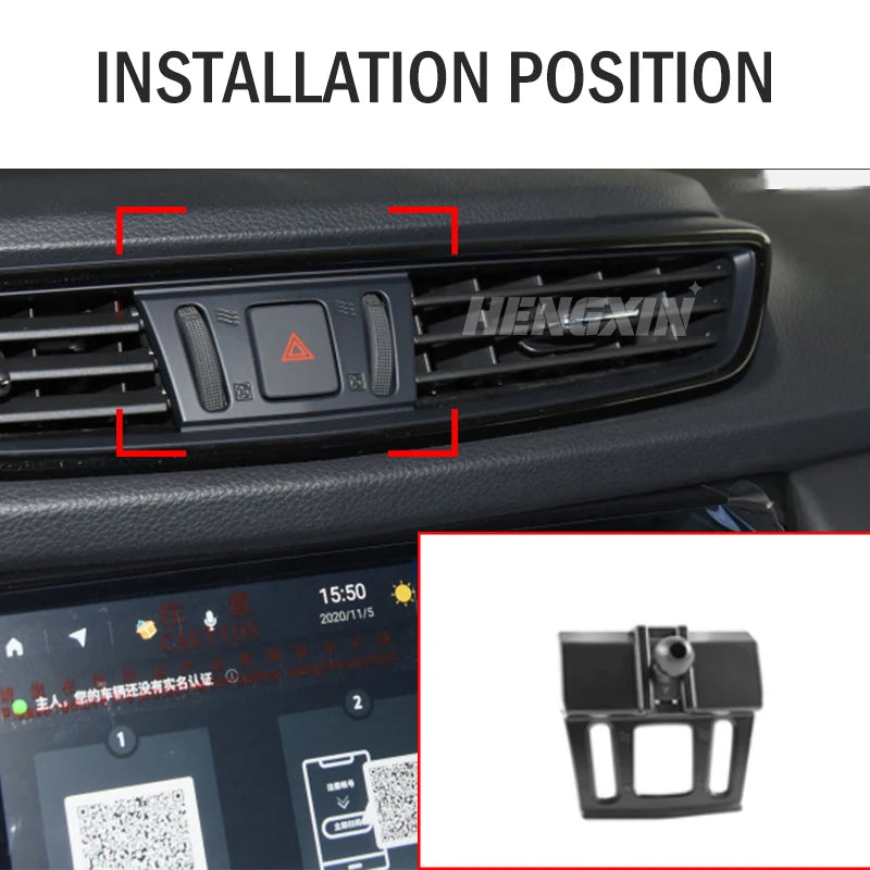 Car Phone Holder For Nissan X-Trail 2014-2022 Qashqai 2016-2022 Gravity Navigation Bracket GPS Stand Air Outlet Clip Accessories