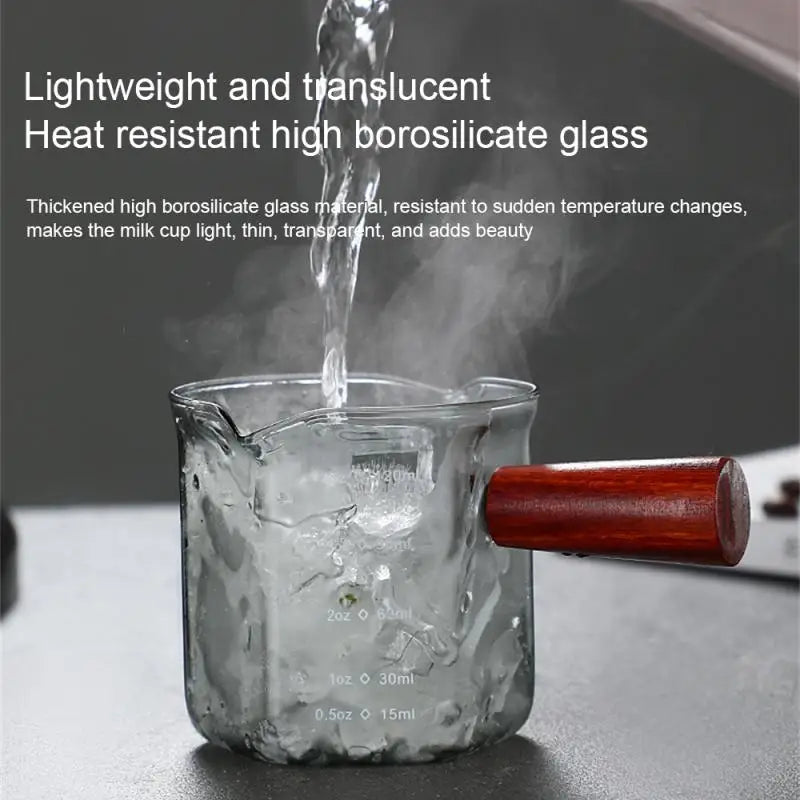 Coffee Cups Liquid Heavy Glasses Home Kitchen Accessorie Double Spouts Espresso Measuring Cup With Handle Shot Glass