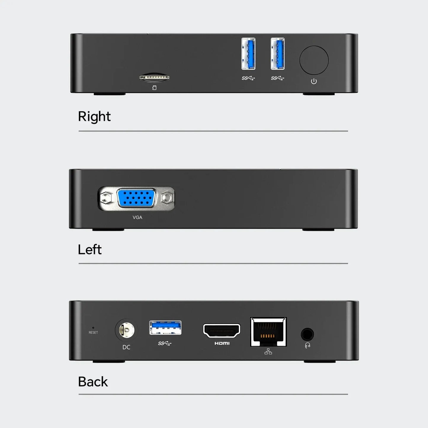 Teclast N10 Mini PC Intel N4000 6GB LPDDR4 128GB ROM M.2 SSD Expansion Windows11 Pro Portable Desktops Mini Computer VGA BT4.2