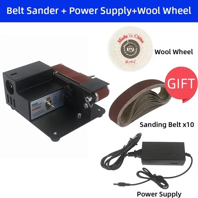 Electric Belt Sander Grinder Multifunctional DIY Polishing Grinding Cutter Edges Sharpener Mini Machine Knife sharpener