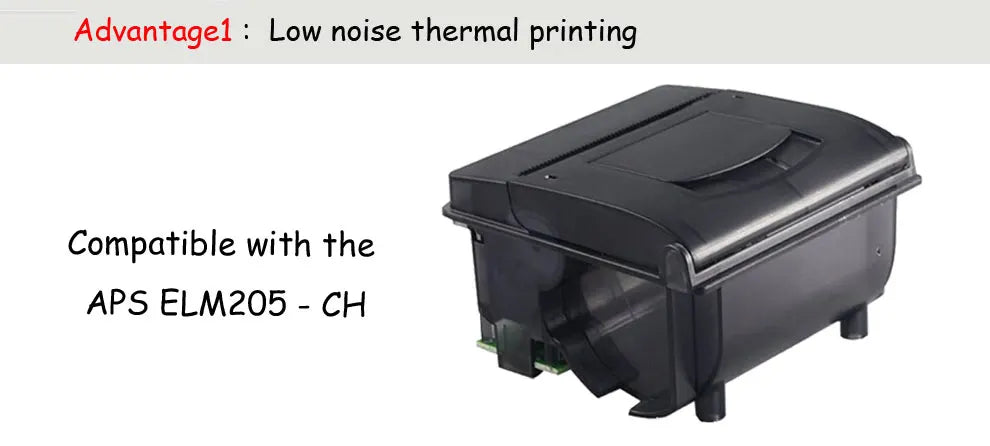 58mm Thermal Kiosk Receipt Printer with TTL/RS232 Interface Compatible APS ELM205-CH