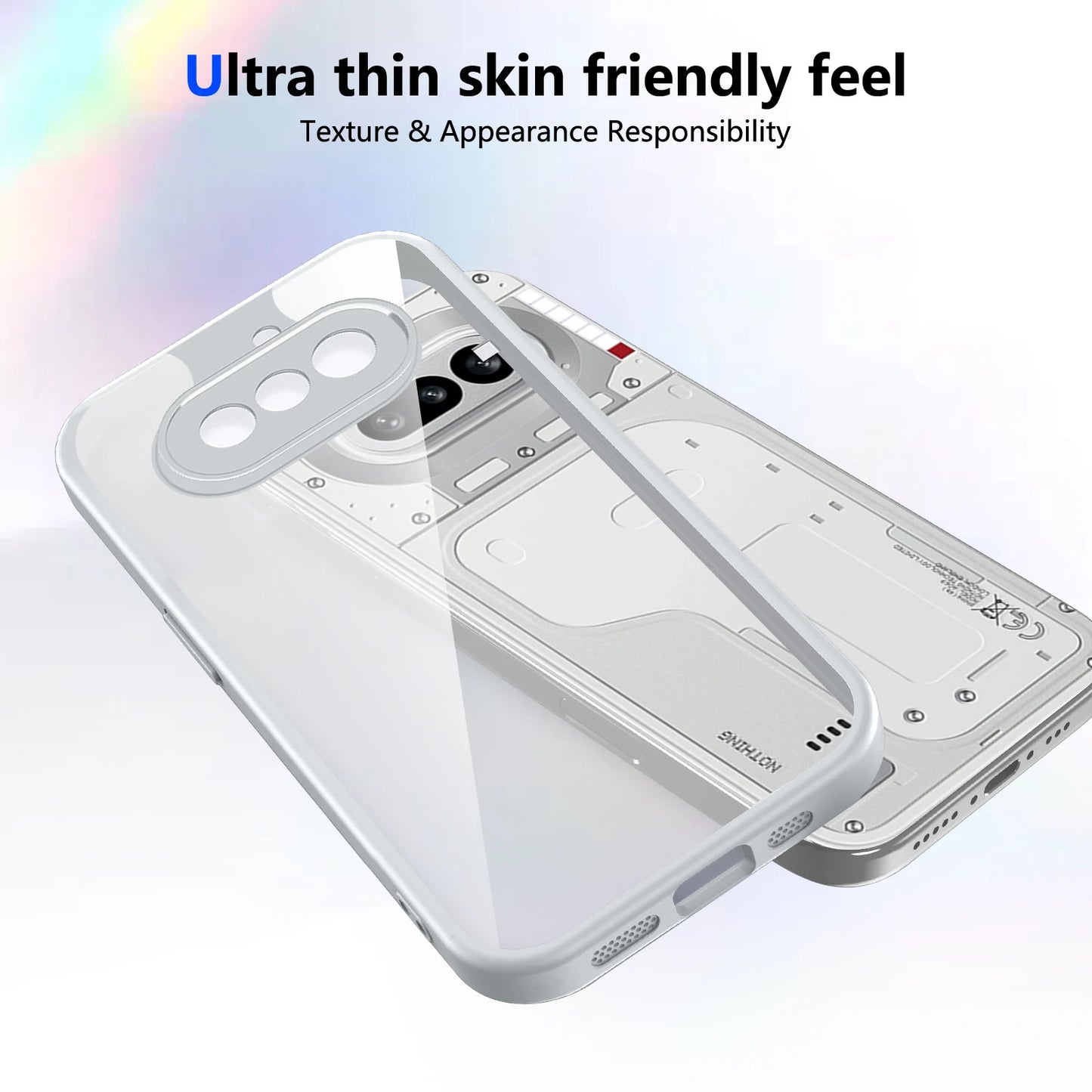 Nothing Phone 4A Case Plating Silicone Bumper Shockproof Clear Back Cover Hard Phone Case for Nothing Phone 4A Phone4A 2026 A069