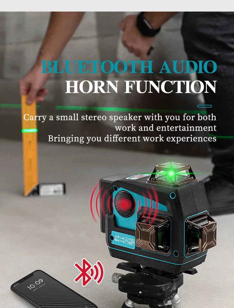 Makita 3D/4D Laser Level 12/16 Lines Horizontal And Vertical With Remote Control 8 Lines 360°Self-leveling Laser Levels Tools